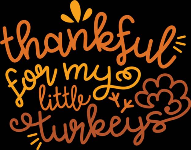 Picture of Thankful For My Little Turkey SVG File