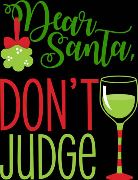 Picture of Dear Santa Dont Judge SVG File