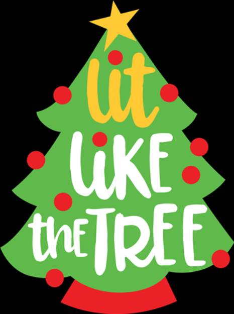 Picture of Lit Like The Tree SVG File