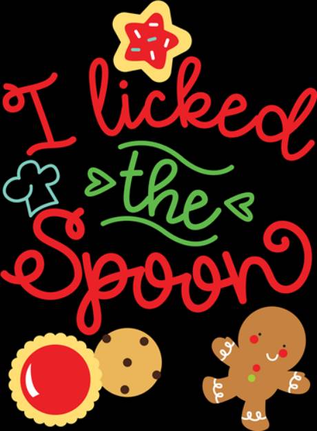 Picture of I Licked The Spoon SVG File