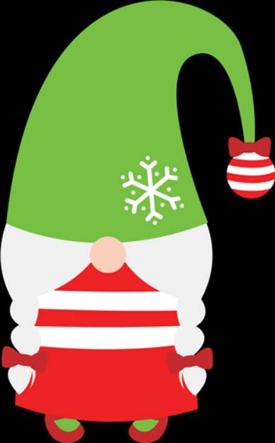 Picture of Girl Gnome With Droopy Hat SVG File