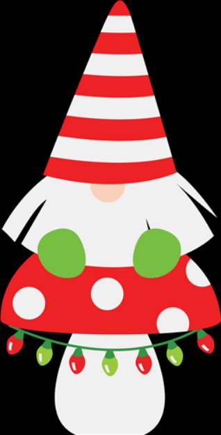 Picture of Boy Gnome & Mushroom SVG File