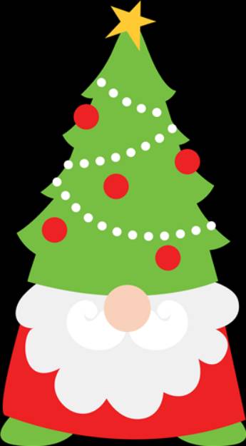 Picture of Christmas Tree Hat Gnome SVG File