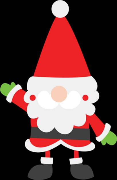 Picture of Santa Claus Gnome SVG File