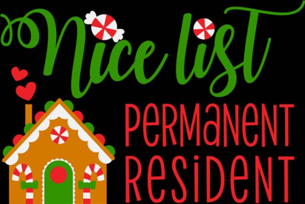Picture of Nice List Permanent Resident SVG File