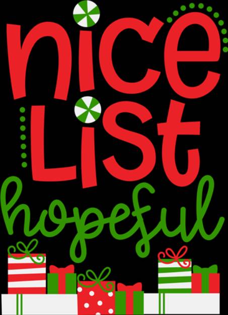 Picture of Nice List Hopeful SVG File