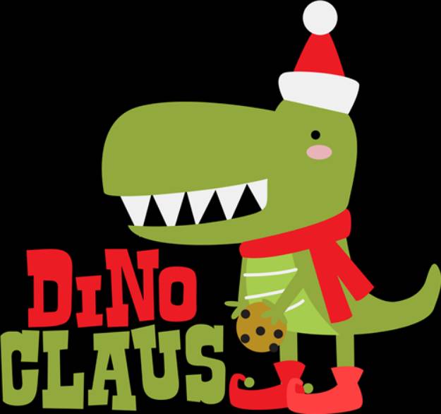 Picture of Dino Claus SVG File