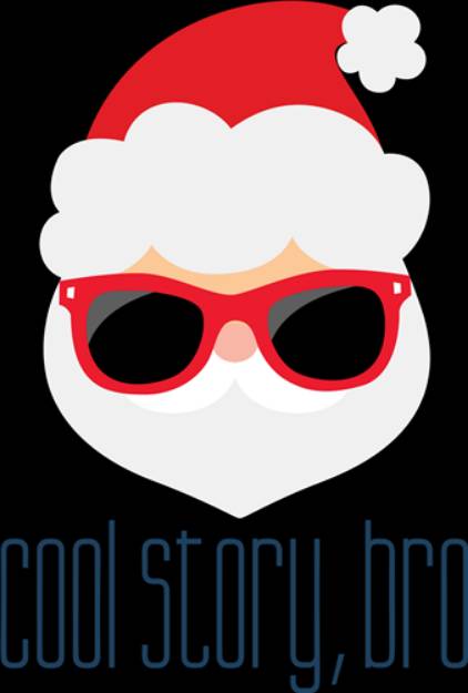 Picture of Santa Cool Story Bro SVG File