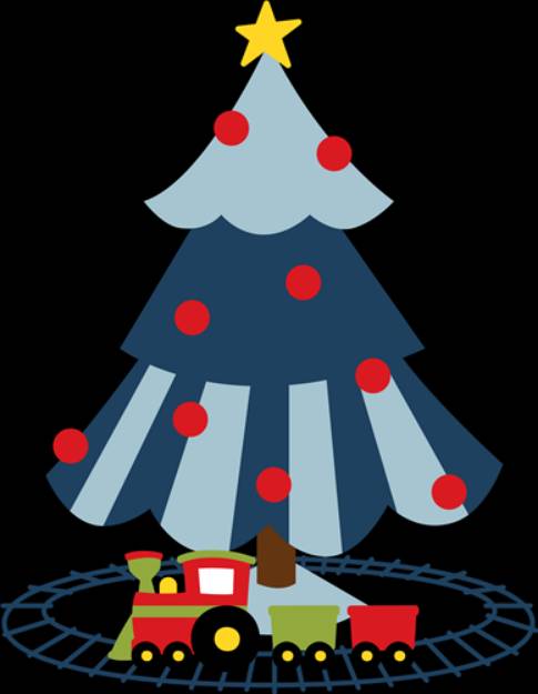 Picture of Boys Christmas Tree SVG File