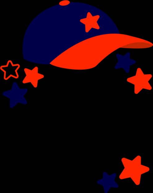 Picture of Baseball Cap Monogram Topper SVG File