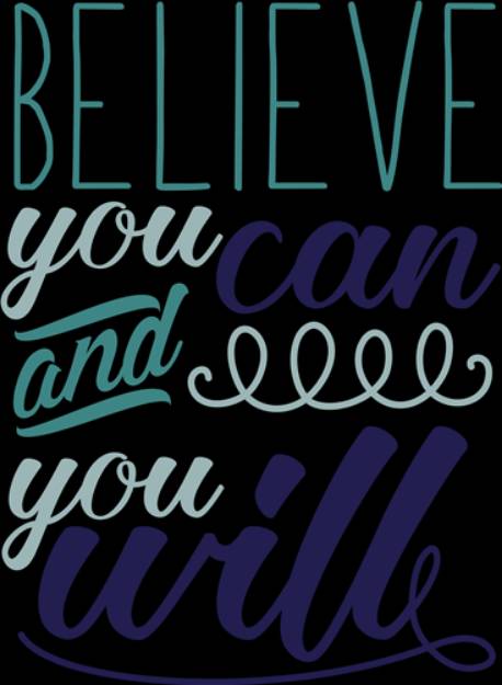 Picture of Believe You Can SVG File