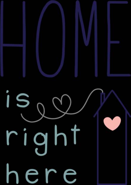 Picture of Home Is Right Here SVG File