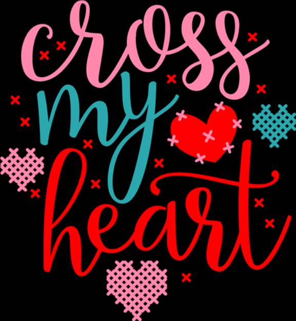 Picture of Cross My Heart SVG File