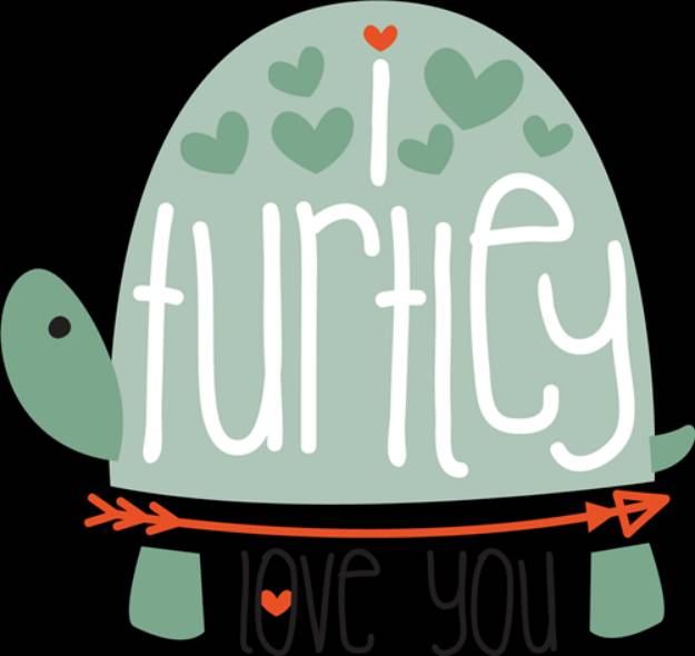 Picture of I Turtley Love You SVG File