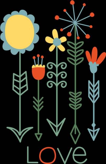 Picture of Flower Arrows SVG File
