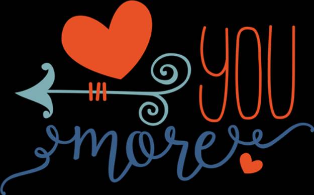 Picture of Love You More SVG File