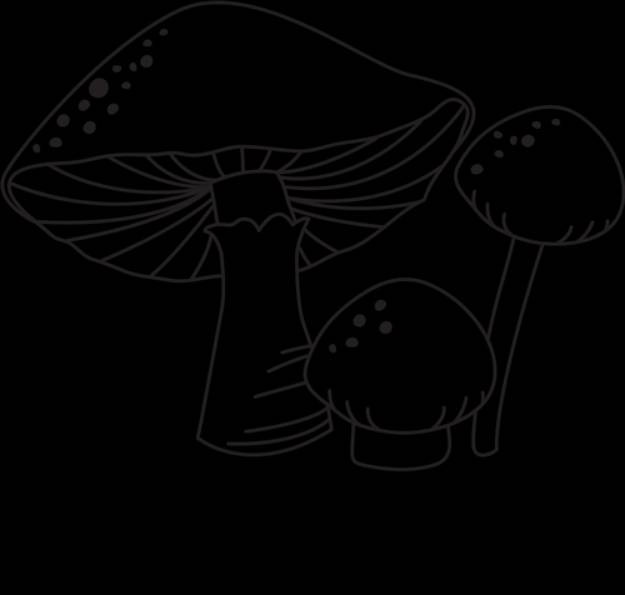 Picture of Farmhouse Mushrooms SVG File