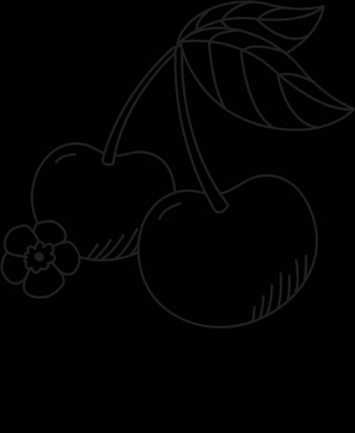 Picture of Farmhouse Cherries SVG File