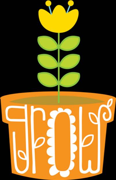Picture of Grow Flowerpot SVG File