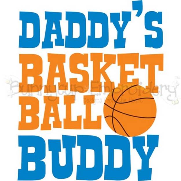 Picture of Daddys Basketball Buddy SVG File