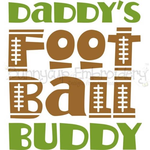 Picture of Daddys Football Buddy SVG File