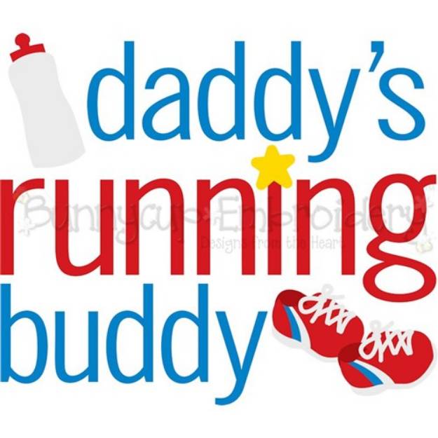 Picture of Daddys Running Buddy SVG File