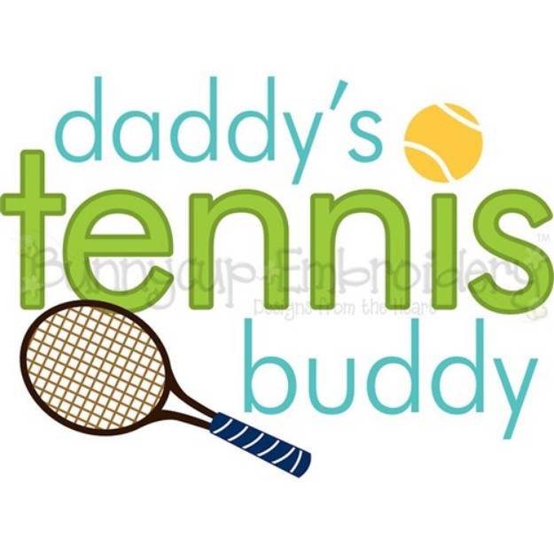 Picture of Daddys Tennis Buddy SVG File