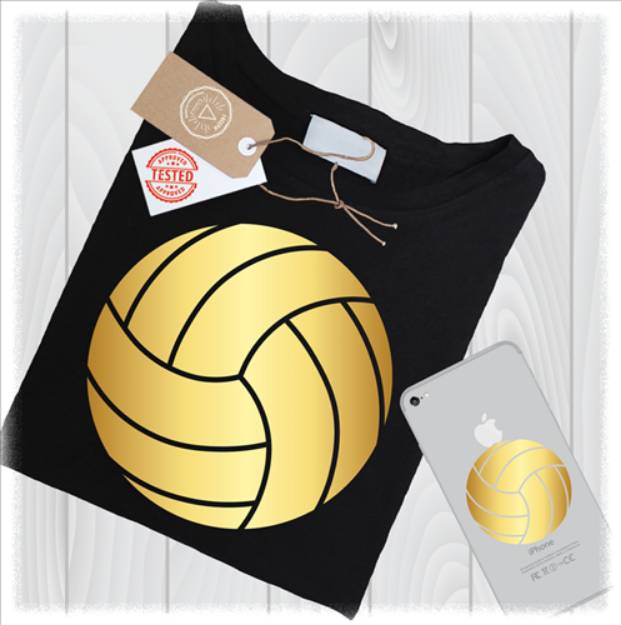 Picture of Gold Volleyball SVG File