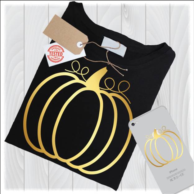 Picture of Gold Pumpkin SVG File