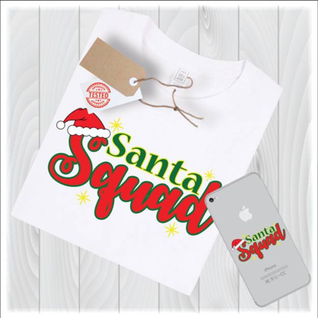Picture of Santa Squad SVG File
