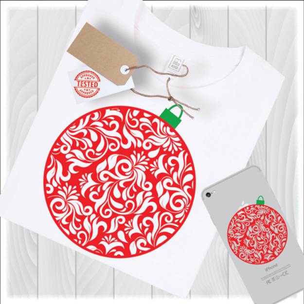 Picture of Christmas Ornament SVG File