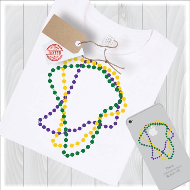 Picture of Beads For Mardi Gras SVG File