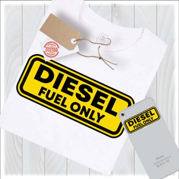 Picture of Diesel Fuel Only SVG File