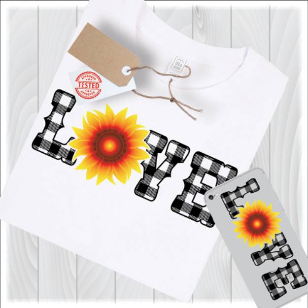 Picture of Sunflower Love SVG File