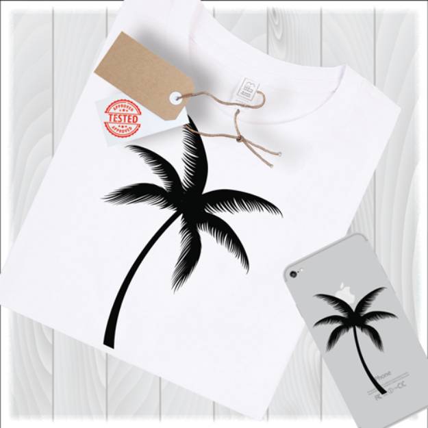 Picture of Palm Tree Silhouette SVG File