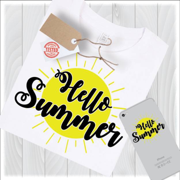 Picture of Hello Summer SVG File
