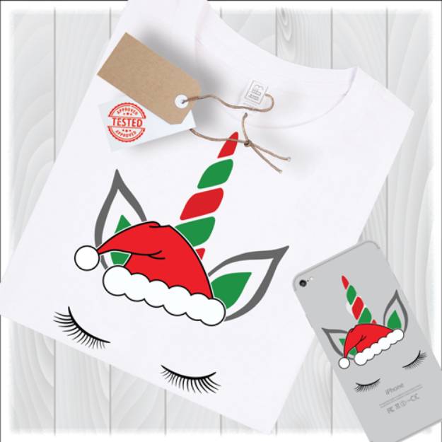 Picture of Christmas Unicorn SVG File