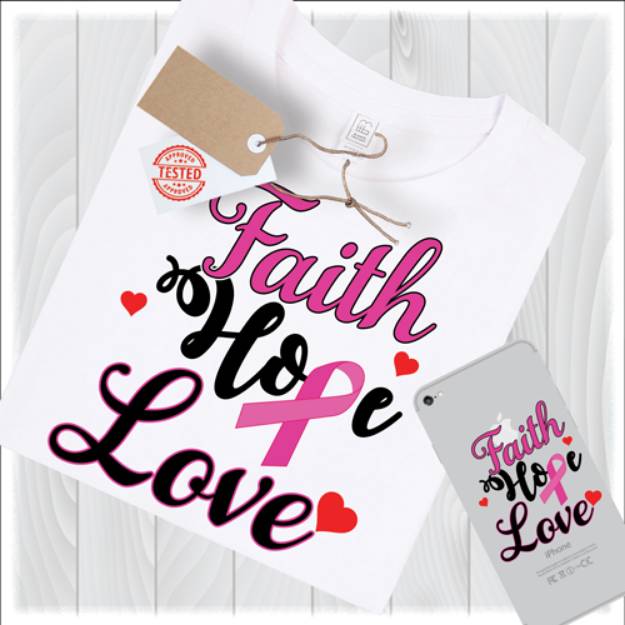 Picture of Faith Hope Love SVG File
