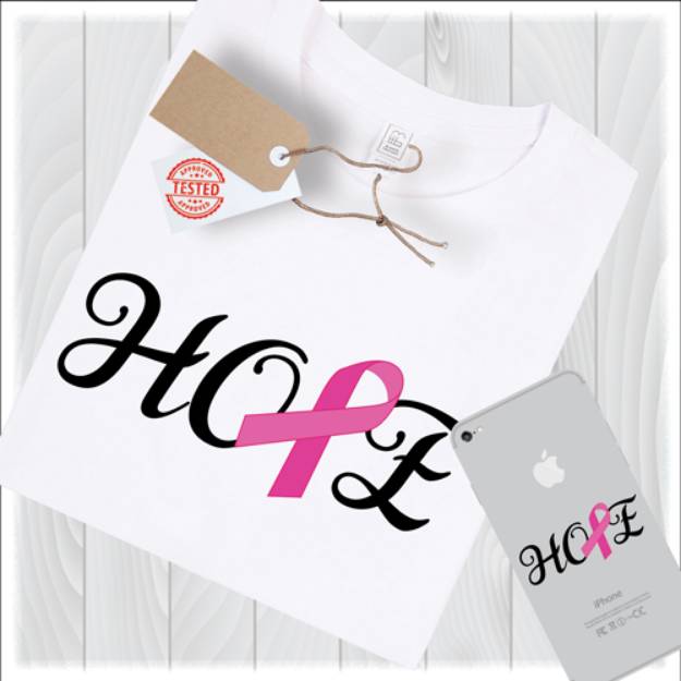 Picture of Breast Cancer Hope SVG File