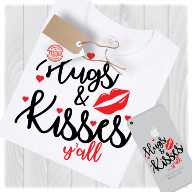 Picture of Hugs & Kisses Yall SVG File