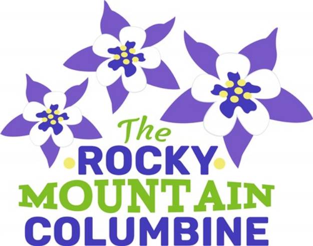 Picture of Rocky Mountain Columbine SVG File