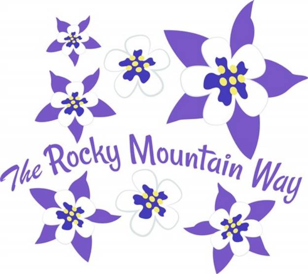 Picture of Rocky Mountain Way SVG File