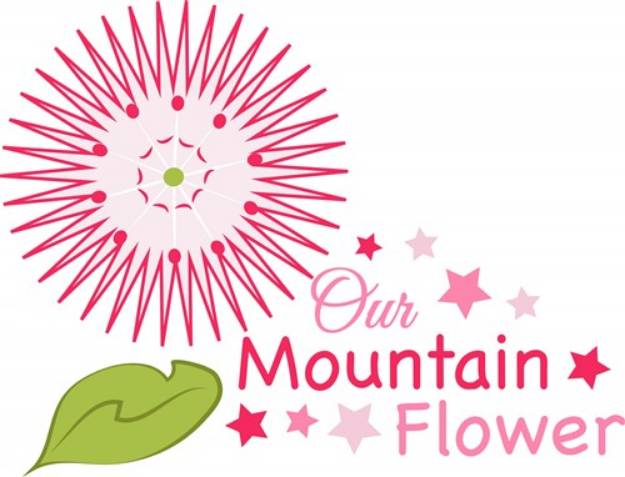 Picture of Mountain Flower SVG File