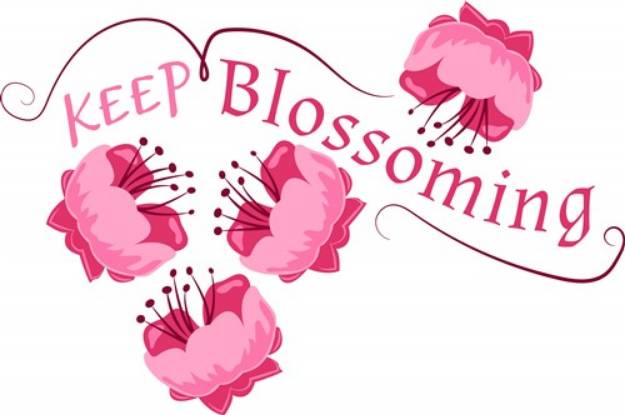 Picture of Keep Blossoming SVG File