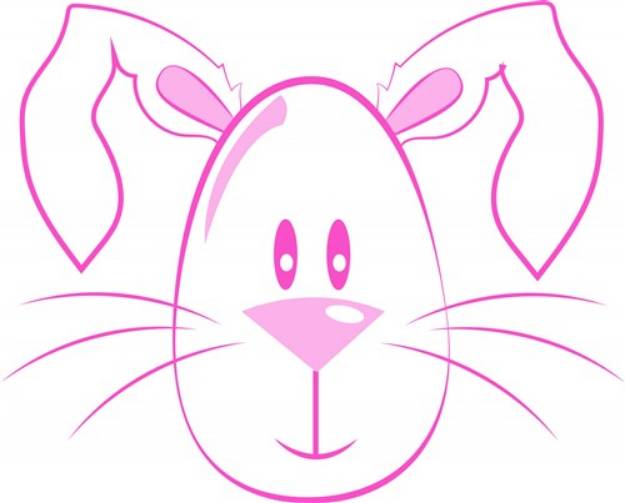 Picture of Bunny Head SVG File