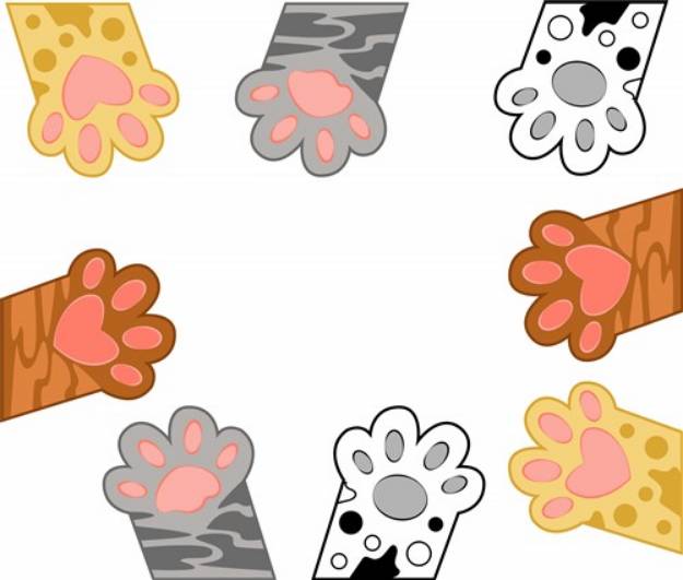 Picture of Cat Paws SVG File