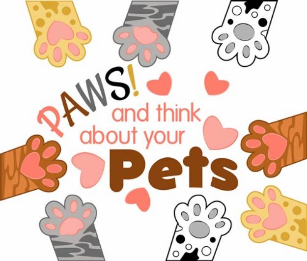 Picture of Think About Pets SVG File