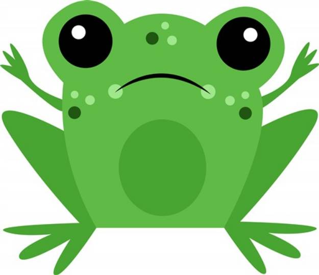 Picture of Green Frog SVG File
