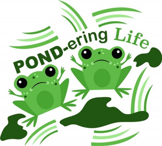 Picture of Pond-ering Life SVG File