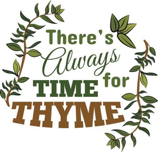 Picture of Time For Thyme SVG File